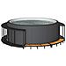 Bordo per Vasca da Spa con Portaoggetti&Gradino Polyrattan Nero - Foto miniatura 2