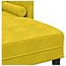 Divano Giardino con Panchina e Cuscini a Forma di L in Velluto Giallo,  Divano a Forma di L Giallo 173x131x67 cm in Velluto,  Panchina Gialla 113x57x39 cm in Velluto - Foto miniatura 9