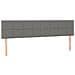 Giroletto a Molle con Materasso Grigio Scuro 160x200 cm Tessuto - Foto miniatura 6