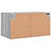 Mobili a Muro con Ante in Vetro 2pz Grigio Sonoma 68,5x37x35 cm - Foto miniatura 9