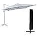 Ombrellone Offset Molokai Rettangolare 3x4m Bianco + Copertura - Foto miniatura 1