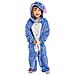 Pigiama Per Bambini Kigurumi Onesie Costume Stich Blu 115-125 - Foto miniatura 6