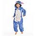 Pigiama Per Bambini Kigurumi Onesie Costume Stich Blu 115-125 - Foto miniatura 8