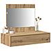 Tavolo da Trucco Appendibile in Rovere Artigianale 83x40x70 cm - Foto miniatura 3