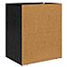 Armadio da Notte Rovere nero 50 x 36 x 60 cm Legno multistrato - Foto miniatura 8