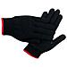 Guanti Da Lavoro Neri In Cotone Da 580 G Con Punti In Pvc, Taglia Universale, 12 Paia - Foto miniatura 2