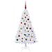 Albero di Natale artificiale Bianco 150 cm PVC e Acciaio - Foto miniatura 3
