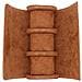 Custodia Porta Orologi In Pelle Pu Grana Litchi A 3 Scomparti - Custodia Da Viaggio Portatile Brown - Foto miniatura 3