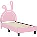 Struttura letto per bambini con testata Rosa 70 x 140 cm PU - Foto miniatura 4