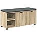 Panca per ingresso con cuscino Rovere Sonoma 100 x 38 x 46 cm - Foto miniatura 1