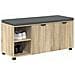 Panca per ingresso con cuscino Rovere Sonoma 100 x 38 x 46 cm - Foto miniatura 3