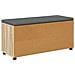 Panca per ingresso con cuscino Rovere Sonoma 100 x 38 x 46 cm - Foto miniatura 8
