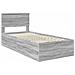 Struttura del letto con testiera Grigio Sonoma 100 x 200 cm - Foto miniatura 4