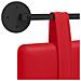 Testata appesa Montaggio a parete Rosso 100 cm Pelle Sintetica - Foto miniatura 9