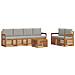 Set divani con cuscino 7 pcs Grigio Naturale e Chiaro - Foto miniatura 1