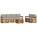 Set divani con cuscino 7 pcs Grigio Naturale e Chiaro - Foto miniatura 3