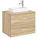 Lavabo da bagno Cromato 40,5 x 22,5 x 11,5 cm Metallo - Foto miniatura 3