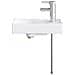 Lavabo da bagno Cromato 40,5 x 22,5 x 11,5 cm Metallo - Foto miniatura 4