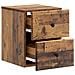 Mobiletto da notte a muro 2 pcs Legno antico 34,5 x 33 x 40 cm - Foto miniatura 4