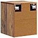 Mobiletto da notte a muro 2 pcs Legno antico 34,5 x 33 x 40 cm - Foto miniatura 7
