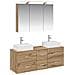 Set di mobili per il bagno 4 pcs Rovere Artigianale - Foto miniatura 1