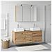Set di mobili per il bagno 4 pcs Rovere Artigianale - Foto miniatura 2