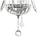I-246/00200 - Lampadario a sospensione con decorazioni sinuose e cristalli 40 watt E14 - Foto miniatura 5