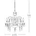 I-246/00200 - Lampadario a sospensione con decorazioni sinuose e cristalli 40 watt E14 - Foto miniatura 6