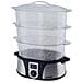 Vaporiera per Cucina Nera e Argento Plastica e Metallo 1000 W VAP12 - Foto miniatura 1