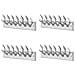 Ganci Appendiabiti 4 Pz Argento In Alluminio - Foto miniatura 2