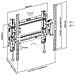 Supp. Fisso Estra. TV SP764 <65" 400x400 - Foto miniatura 1