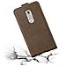 Cadorabo Custodia Compatibile Con Zte Axon 7 In Bruno Caffè - Coperchio Protettivo In Design Flip Con Chiusura Magnetica - Foto miniatura 7