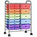 Carrello Portaoggetti Xxl 15 Cassetti Multicolore In Plastica - Foto miniatura 4