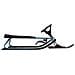 Luge Snowracer Iconic Teal / black - Foto miniatura 3