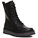 Rami043 Piattaperma Sole Lace Up Stivaletti Per Le Donne In Nero - Foto miniatura 1