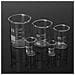 5pcs Laureato Borosilicato Bicchiere Becher 5ml 10ml 25ml 50ml 100ml Set Di Misura Vetreria Da Laboratorio - Foto miniatura 1