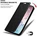 Custodia Compatibile Con Samsung Galaxy Note 10 Plus In Nero Di Notte - Coperchio Protettiva Con Chiusura Magnetica, Funzione Stand E Tasca Per Le Carte - Foto miniatura 7