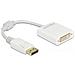 Adattatore DisplayPort 1.1 maschio a DVI femmina passivo bianco - Foto miniatura 1
