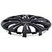 Set Di 4 Copricerchi 14 "" Strong Colore Nero Opaco - Foto miniatura 6