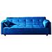 Copenhague Divano Trasformabile Scandinavo 3 Posti Blu Anatra - Foto miniatura 1