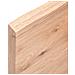 Piano Bagno Marrone 100x30x (2-4) cm Legno Massello Trattato - Foto miniatura 5
