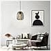 Lampadario Contemporaneo Encinitos Piccolo 1 Luce Acciaio Nero E Oro - Foto miniatura 1