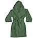 Accappatoio Con Cappuccio In Morbida Spugna Mod. Sophie Tinta Unita Vari Colori L Sottobosco - Foto miniatura 1