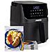 Mini Friggitrice 182031 ad Aria Digitale Potenza 1350W Capacità 3,5 Litri Colore Nero - Foto miniatura 4