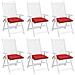 Cuscini Per Pallet 6 Pz Rossi 50x50x7 Cm Tessuto Oxford - Foto miniatura 6