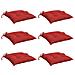 Cuscini Per Pallet 6 Pz Rossi 50x50x7 Cm Tessuto Oxford - Foto miniatura 8