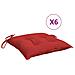 Cuscini Per Pallet 6 Pz Rossi 50x50x7 Cm Tessuto Oxford - Foto miniatura 1