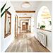 Lampada A Soffitto Eveline - Marrone - Legno, Vetro - 47x47x8 Cm - Foto miniatura 2
