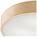 Lampada A Soffitto Eveline - Marrone - Legno, Vetro - 47x47x8 Cm - Foto miniatura 4