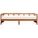 Dormeuse Con Materasso Marrone 90x200 Cm Legno Massello Di Pino - Foto miniatura 3